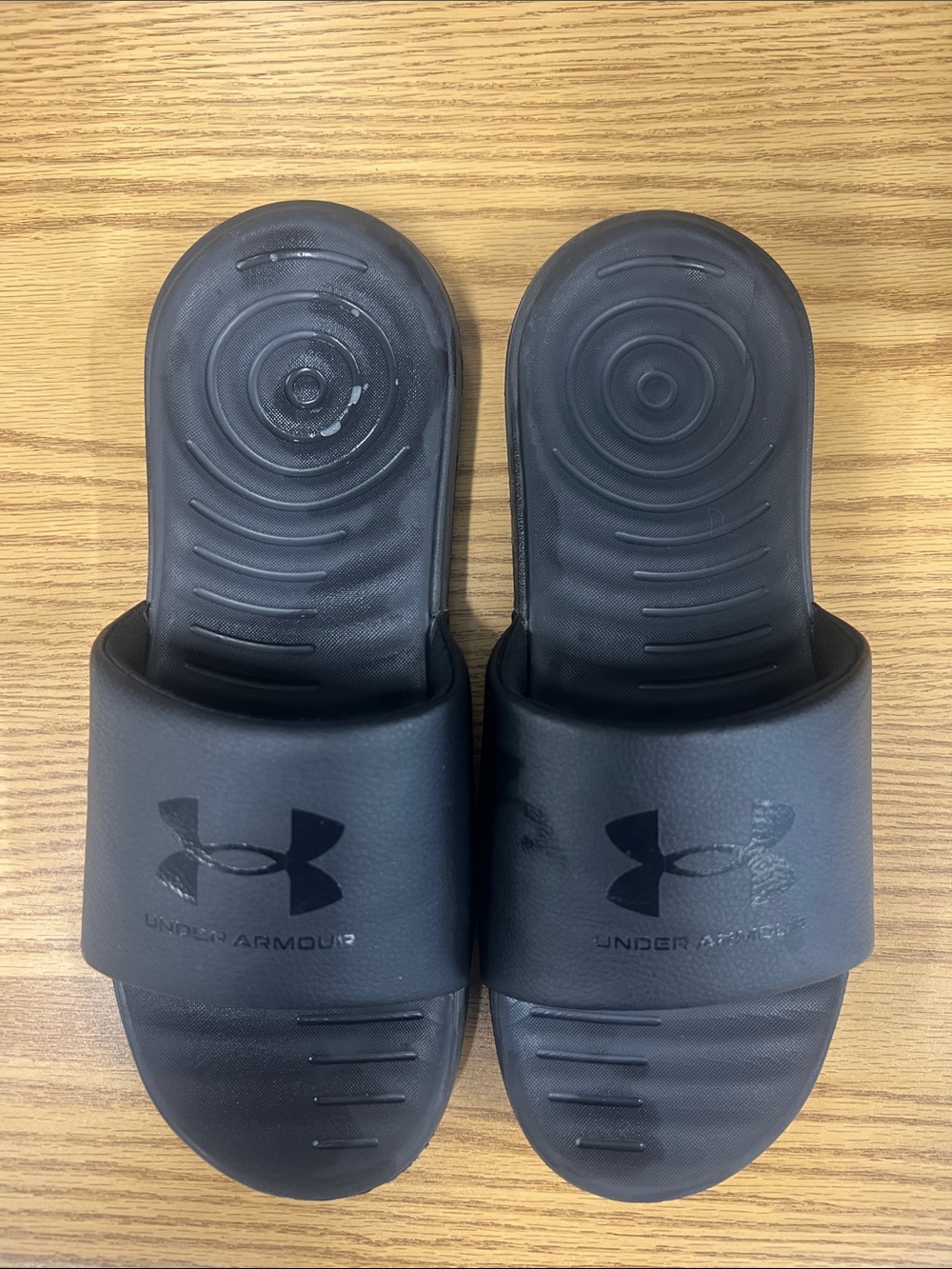 Under Armour Black Comfort Slide Sandals